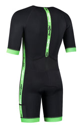 Men's coldmax short sleeved tri-suit black-green